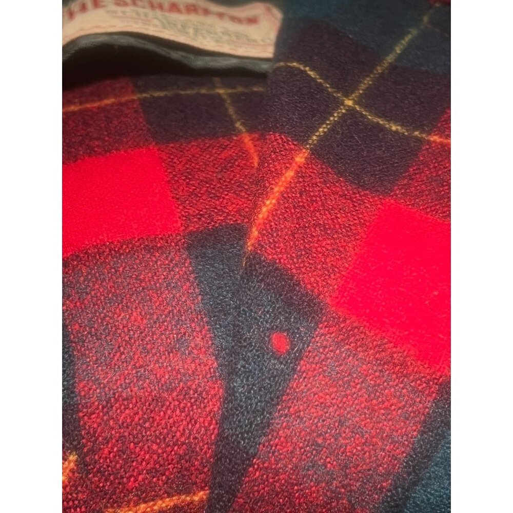 Pendleton Jacket Men’s Medium Wool Red Green Plaid Vintage Custom Tailored Tag - Picture 12 of 12